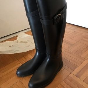 Burberry rain boots